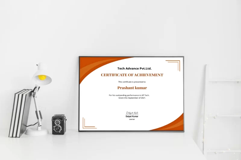 Corporate Achievements Certificate Frame (5)